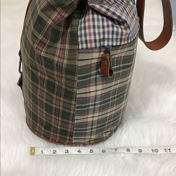 FOSSIL Checkered Print Shoulder/Duffle Bag - Picture 13 of 16